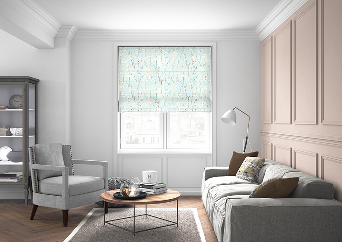 Almond Blossom, Porcelain - Roman Blind - Image 5